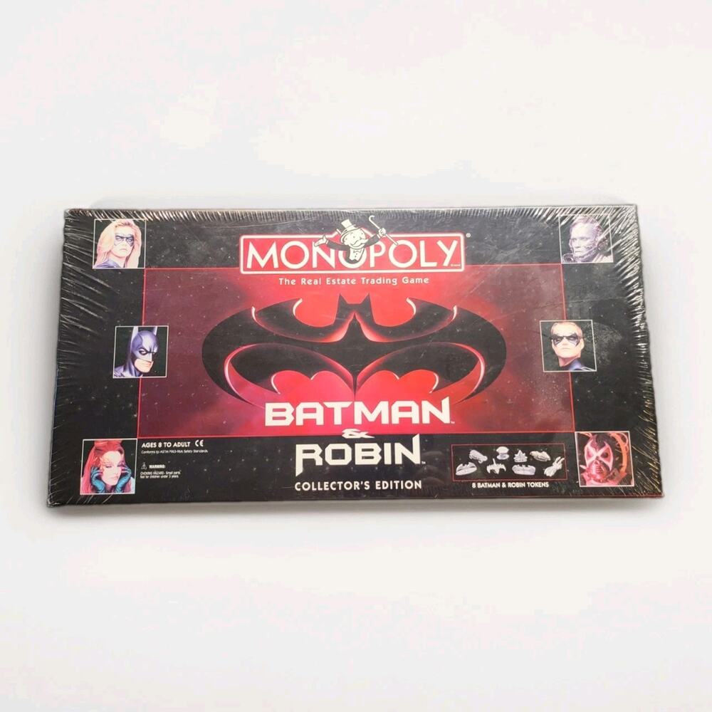 Vintage Batman & Robin Monopoly Collector’s Edition (1997) Sealed